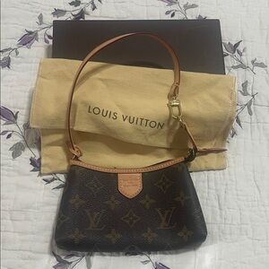 Louis Vuitton Black and Brown Monogram Shoulder Bag